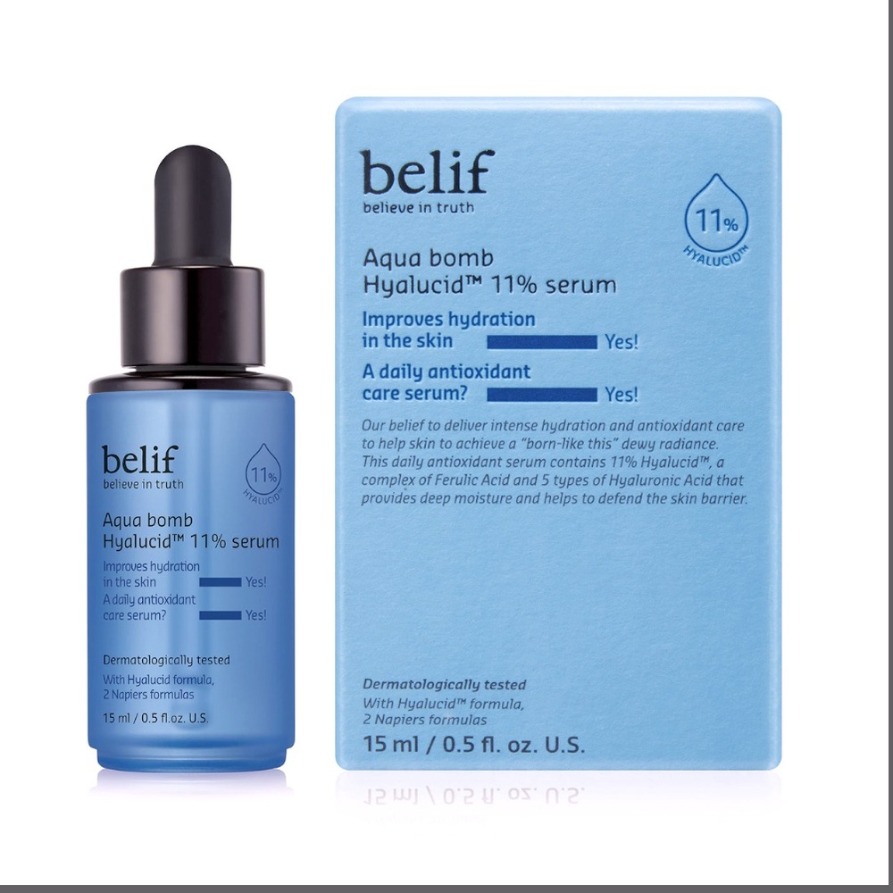Belif Aqua Bomb Hydrating Hyalucid™ 11% Serum, 15ml